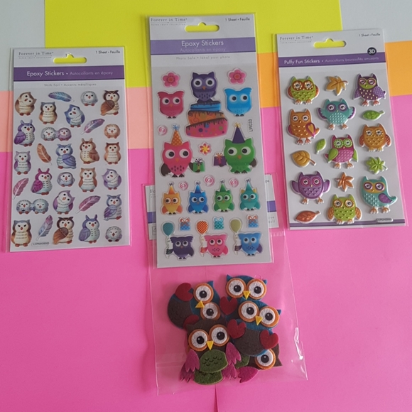 NEW 73 Different Owl Stickers